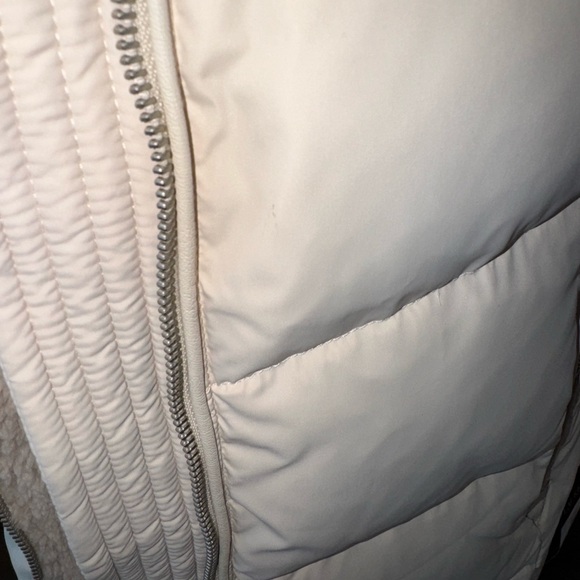 New Ralph Lauren RLL Faux-Fur-Trim Hooded Puffer Women’s Cream Coat Size M NWT - Picture 13 of 16